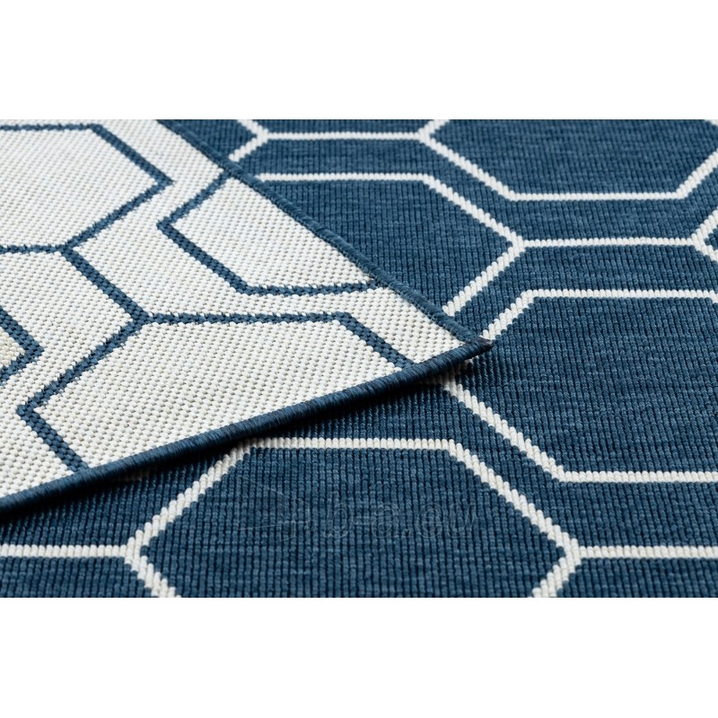Mėlynos spalvos kilimas SPRING Geometry | 140x200 cm paveikslėlis 15 iš 16