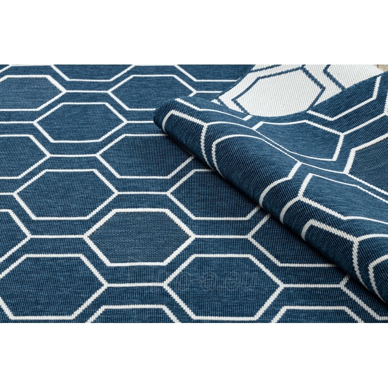 Mėlynos spalvos kilimas SPRING Geometry | 140x200 cm paveikslėlis 12 iš 16