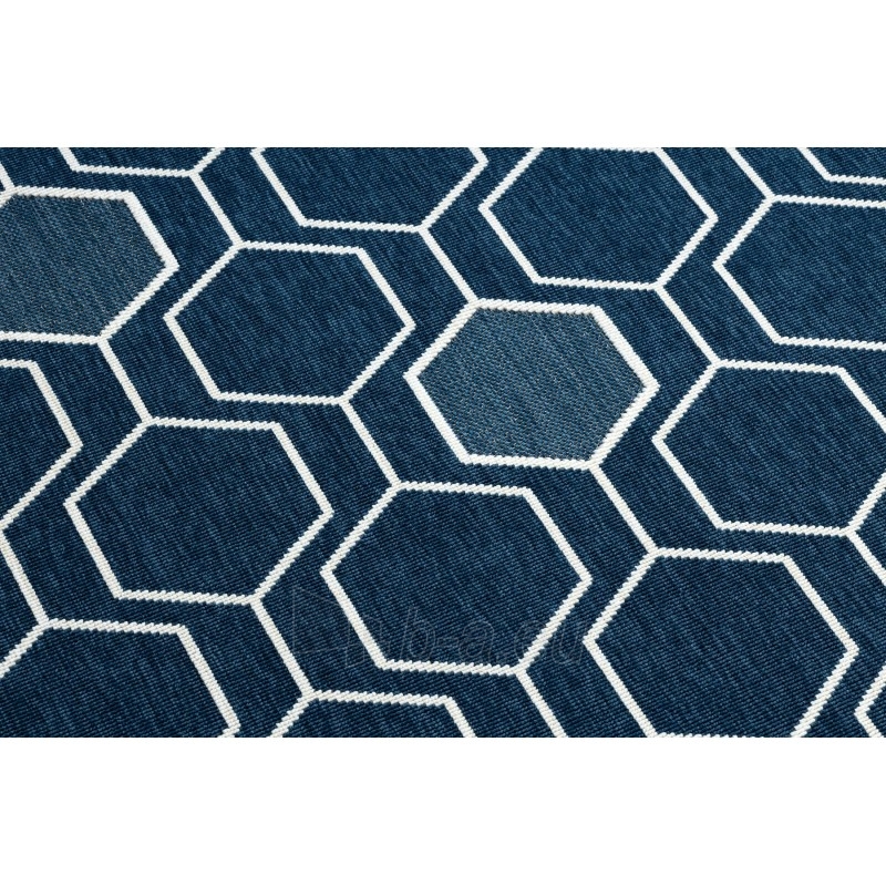 Mėlynos spalvos kilimas SPRING Geometry | 140x200 cm paveikslėlis 5 iš 16