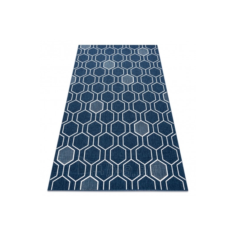 Mėlynos spalvos kilimas SPRING Geometry | 140x200 cm paveikslėlis 16 iš 16