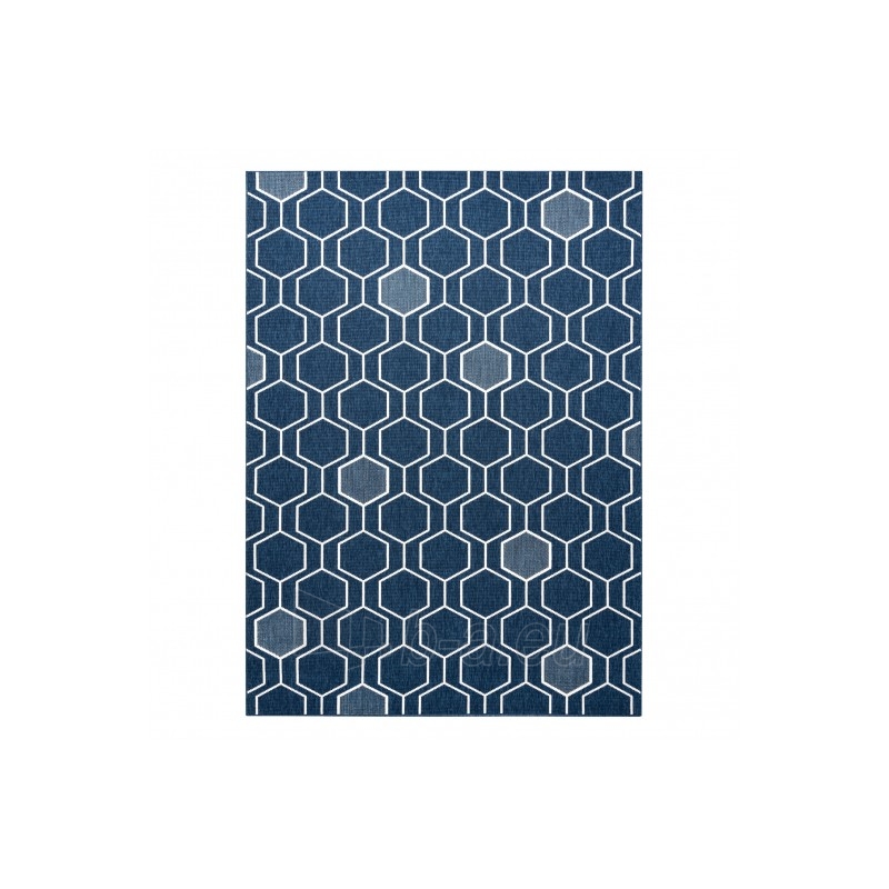 Mėlynos spalvos kilimas SPRING Geometry | 200x290 cm paveikslėlis 2 iš 16