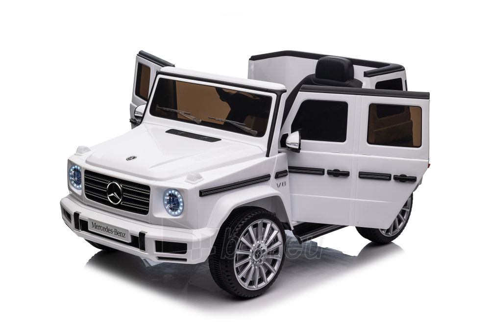 Mercedes G500 XMX627 elektromobilis, baltas paveikslėlis 11 iš 21