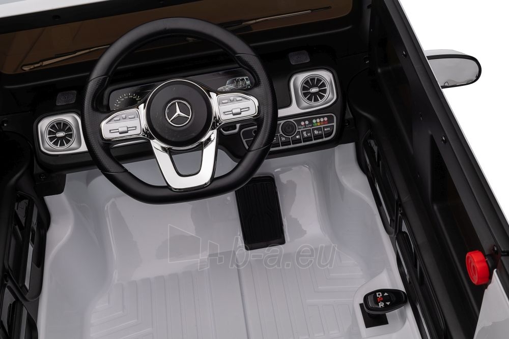 Mercedes G500 XMX627 elektromobilis, baltas paveikslėlis 10 iš 21