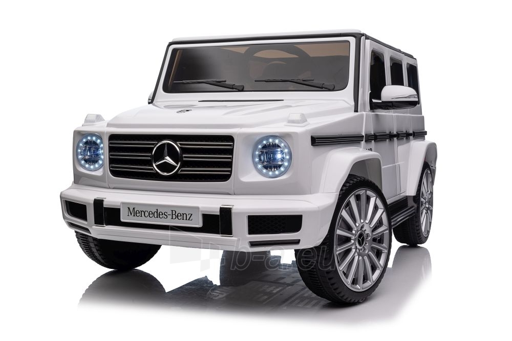 Mercedes G500 XMX627 elektromobilis, baltas paveikslėlis 3 iš 21