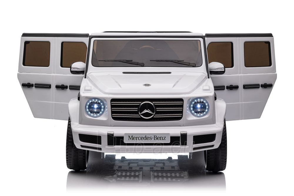 Mercedes G500 XMX627 elektromobilis, baltas paveikslėlis 5 iš 21