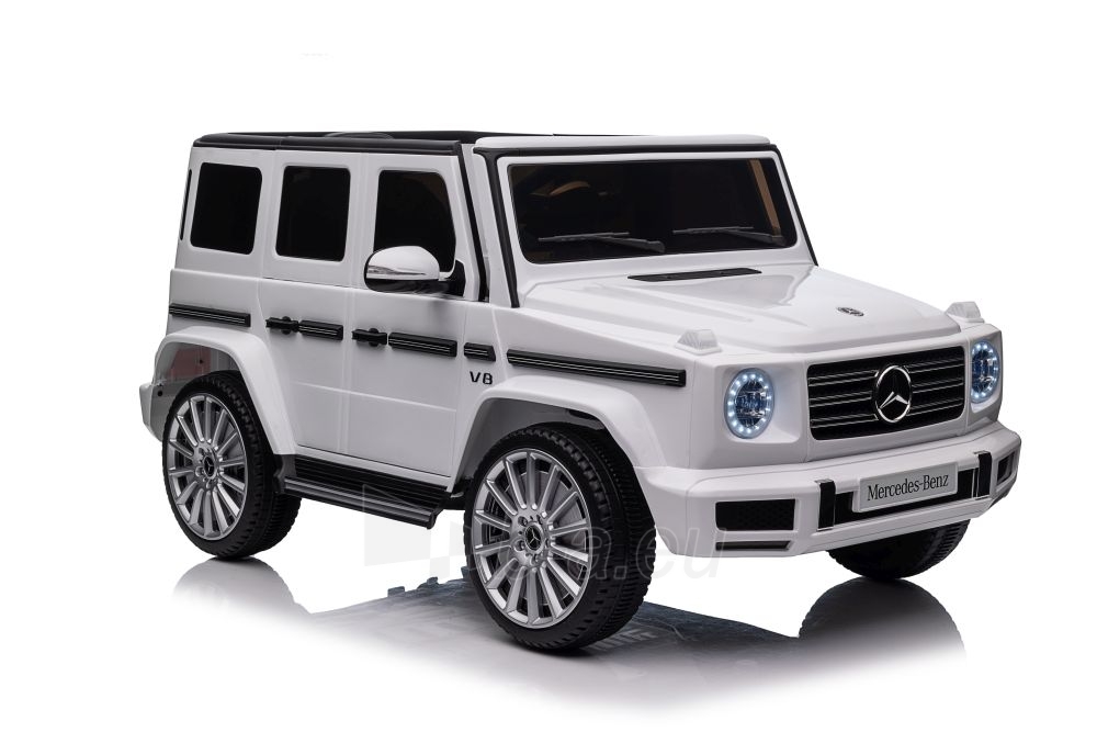 Mercedes G500 XMX627 elektromobilis, baltas paveikslėlis 6 iš 21