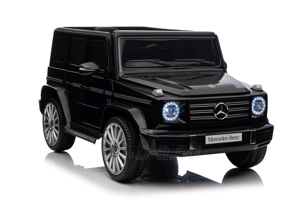 Mercedes G500 XMX627 elektromobilis, juodas paveikslėlis 1 iš 12