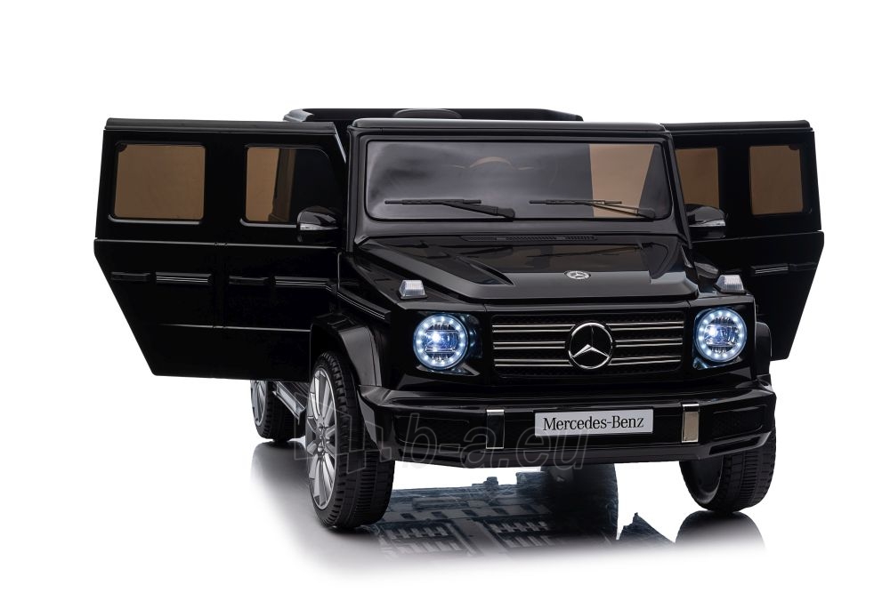 Mercedes G500 XMX627 elektromobilis, juodas paveikslėlis 8 iš 12