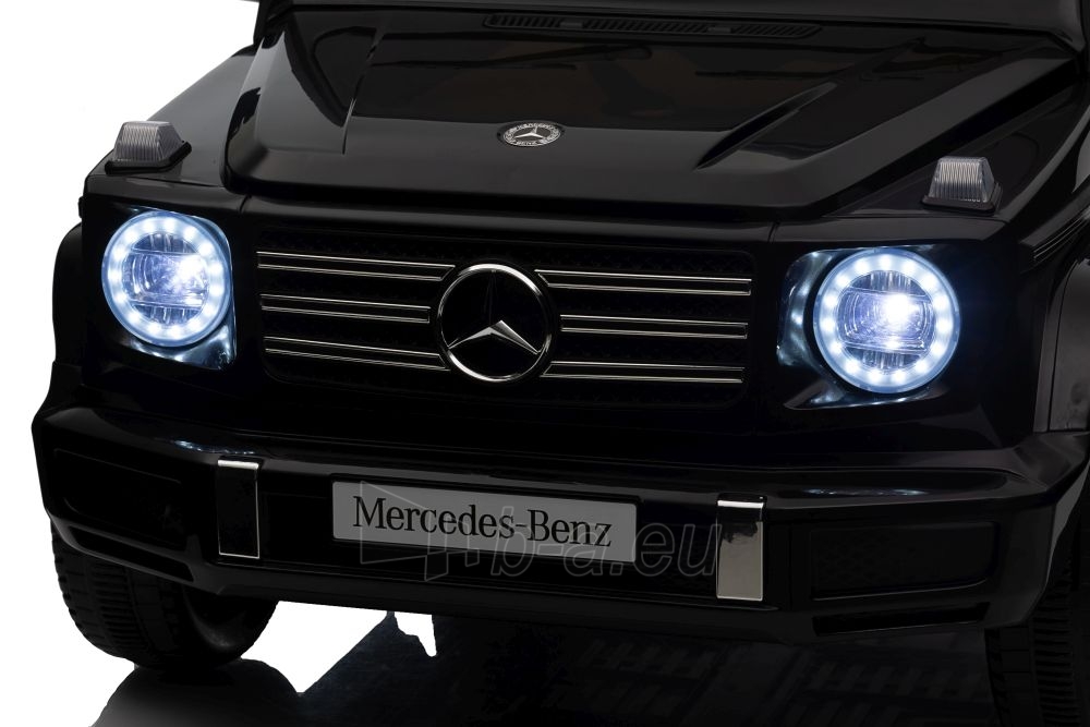 Mercedes G500 XMX627 elektromobilis, juodas paveikslėlis 3 iš 12