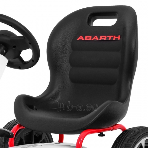 Minamas kartingas Gokart ABARTH, baltas paveikslėlis 2 iš 12