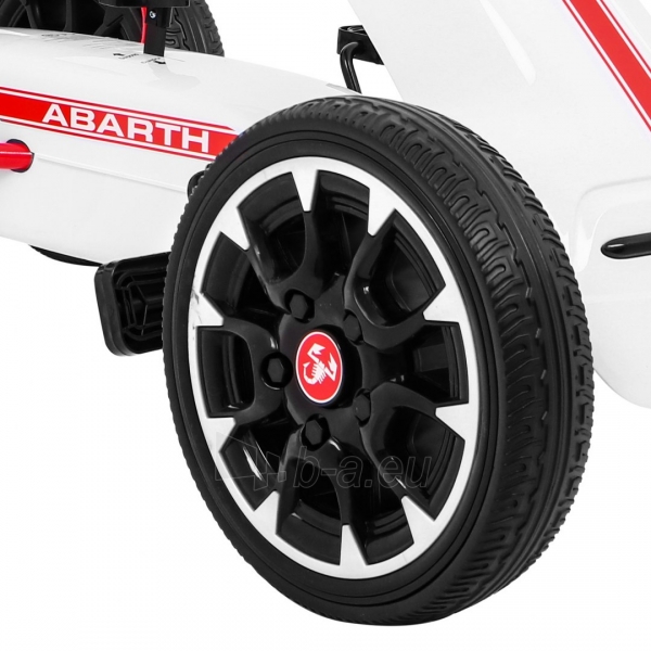 Minamas kartingas Gokart ABARTH, baltas paveikslėlis 12 iš 12