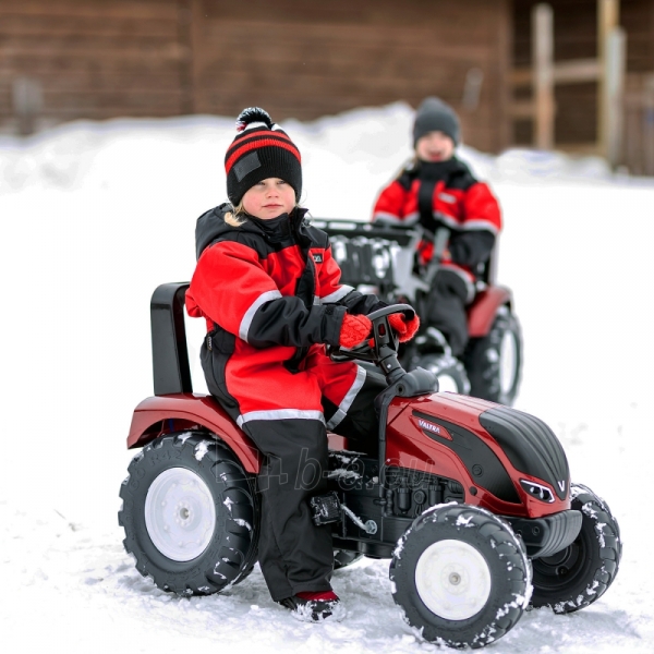 Minamas traktorius su priekaba - Valtra S4, raudonas paveikslėlis 7 iš 12