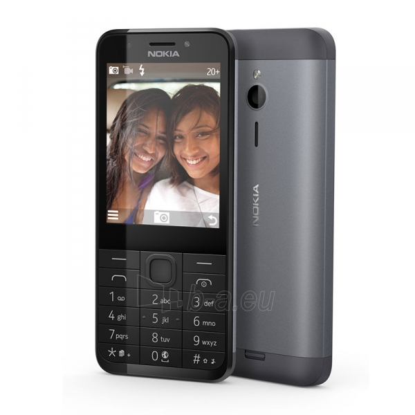 Mobile phone Nokia 230 Dual Sim dark silver ENG paveikslėlis 1 iš 5