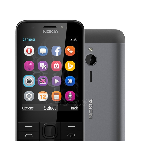 Mobile phone Nokia 230 Dual Sim dark silver ENG paveikslėlis 3 iš 5