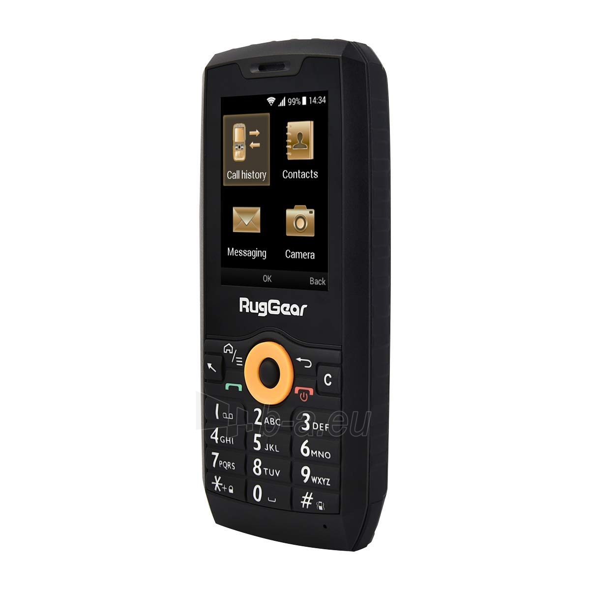 Mobilusis telefonas RugGear RG150 Dual black paveikslėlis 2 iš 6