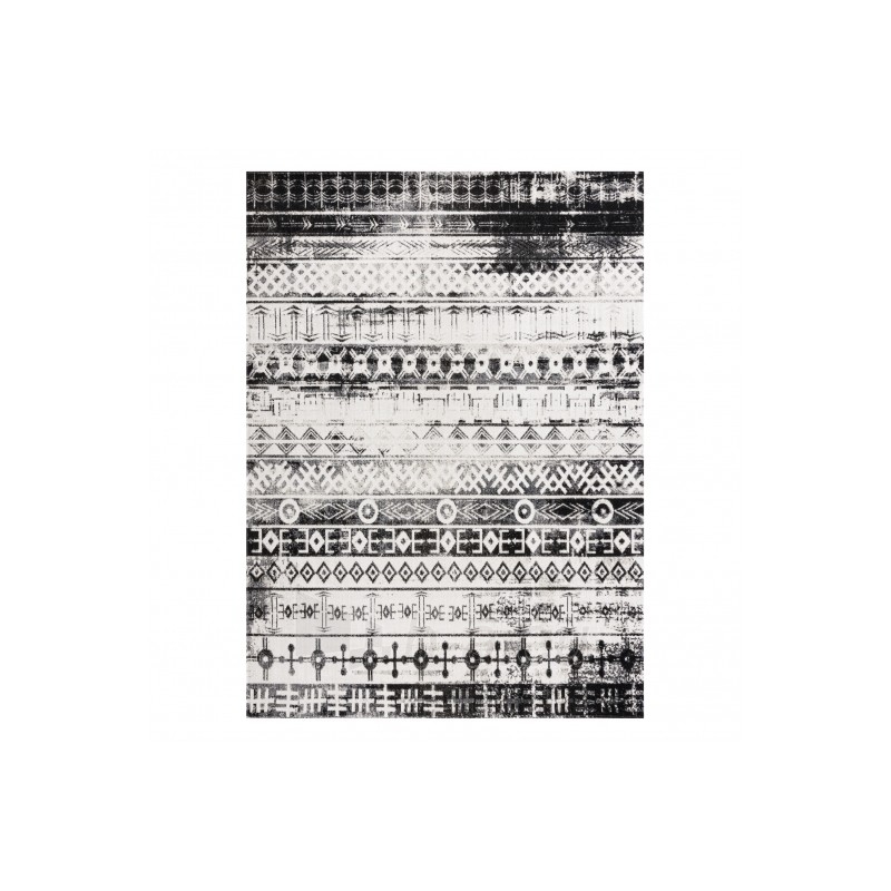 Modernus kilimas su juodais akcentais MUNDO Boho | 140x190 cm paveikslėlis 2 iš 16