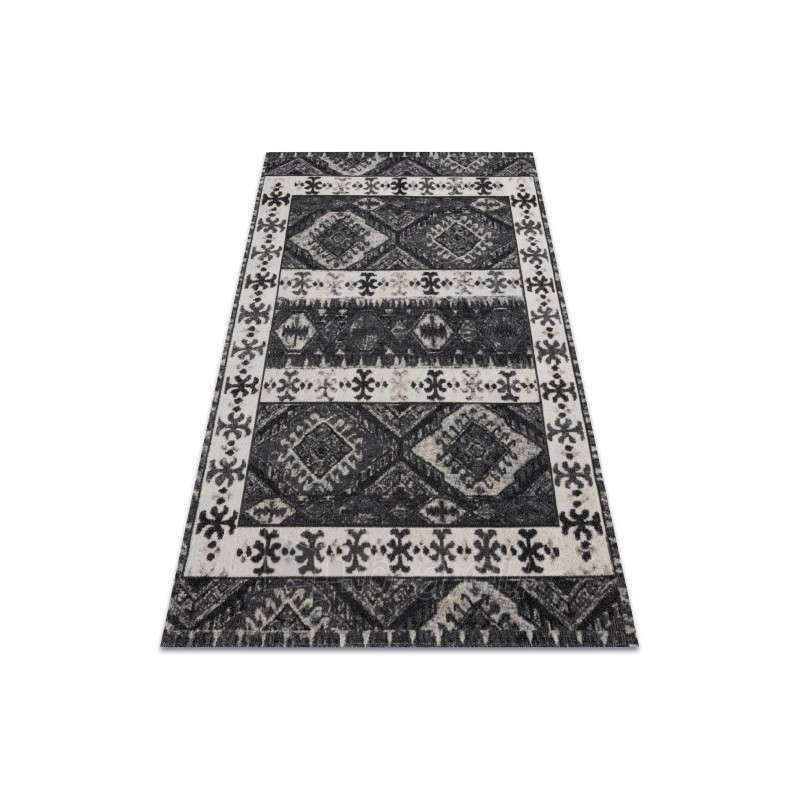 Modernus kilimas su juodos spalvos akcentais MUNDO Etnic | 140x190 cm paveikslėlis 16 iš 16