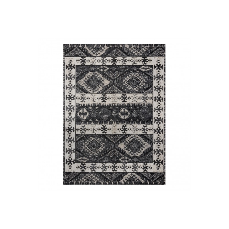 Modernus kilimas su juodos spalvos akcentais MUNDO Etnic | 80x250 cm paveikslėlis 3 iš 16
