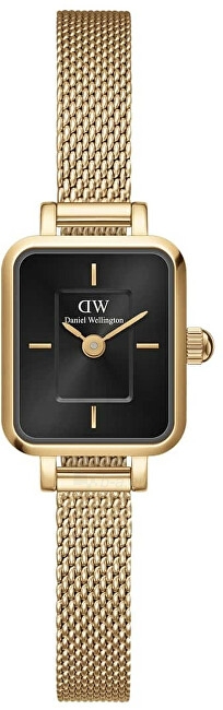 Women's watches Daniel Wellington Micro Quadro Mini Evergold Onyx DW00100652 paveikslėlis 1 iš 5