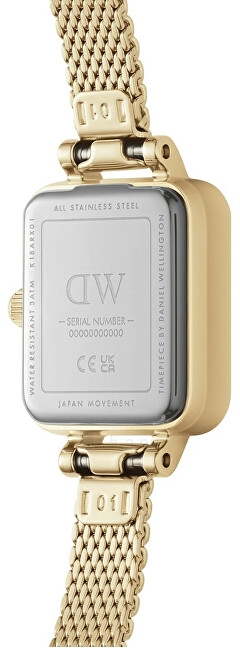 Women's watches Daniel Wellington Micro Quadro Mini Evergold Onyx DW00100652 paveikslėlis 3 iš 5