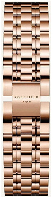 Женские часы Rosefield The Octagon White Sunray Steel Rose Gold OCWSRG-O42 paveikslėlis 5 iš 5