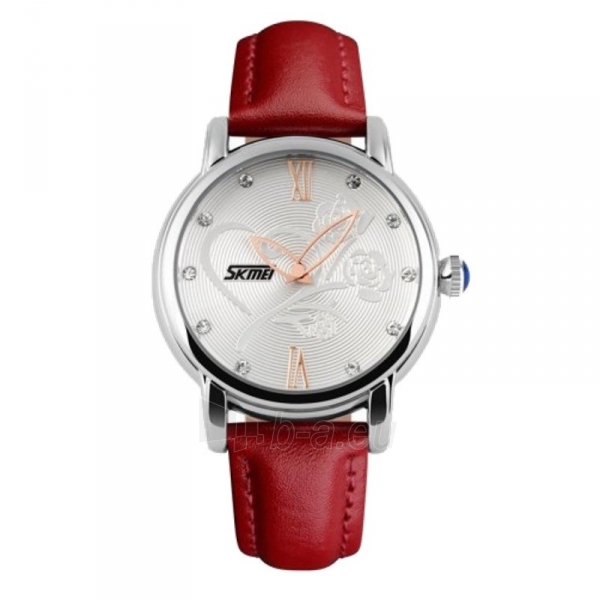 Sieviešu pulkstenis SKMEI 9095CL Rose Dial Black Band paveikslėlis 1 iš 3