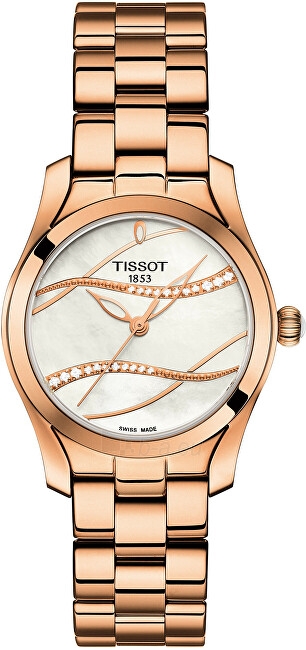 Moteri kas laikrodis Tissot T Wave s diamanty T112.210.33.111.00