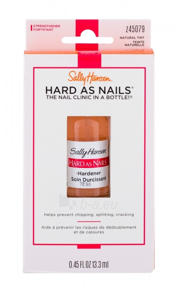 Nagų lakas Sally Hansen Hard As Nails Natural Tint Hardener 13,3ml paveikslėlis 2 iš 2