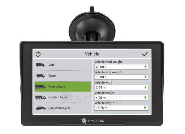 Navigacija Navitel E777 Truck paveikslėlis 8 iš 10