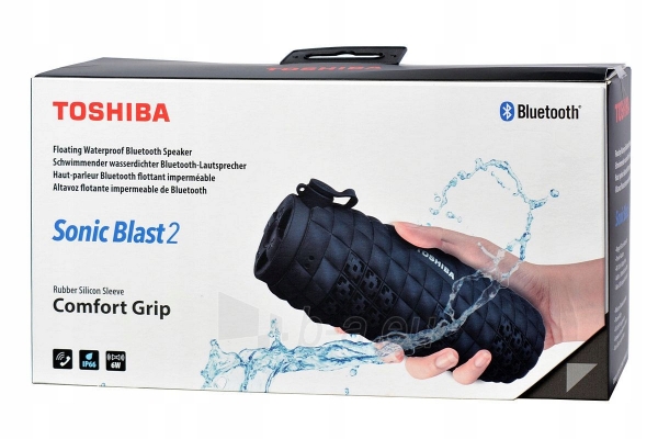 Nešiojama garso kolonėlė Toshiba Sonic Blast 2 TY-WSP80 black paveikslėlis 4 iš 4