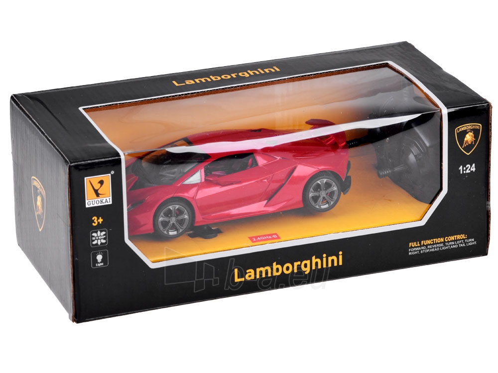 Nuotoliniu būdu valdomas automobilis - Lamborghini, raudonas paveikslėlis 9 iš 9