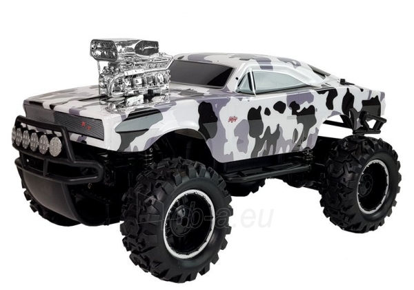 Nuotoliniu būdu valdomas automobilis Sand Monster-Camo (juodai baltas) paveikslėlis 4 iš 5