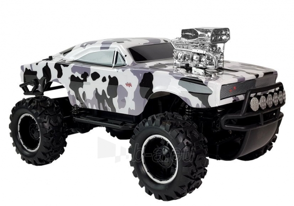 Nuotoliniu būdu valdomas automobilis Sand Monster-Camo (juodai baltas) paveikslėlis 5 iš 5