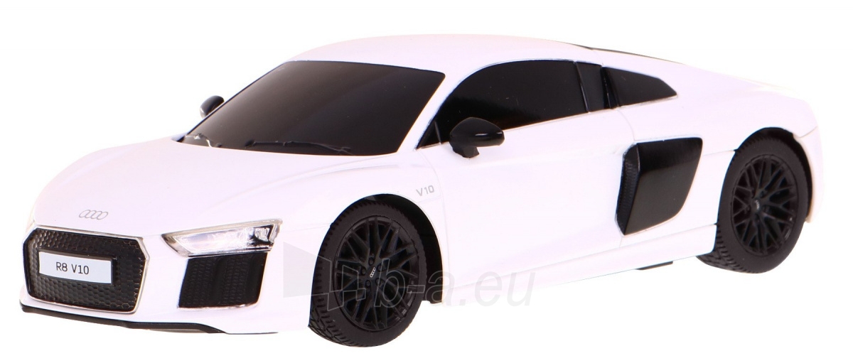 Nuotoliniu būdu valdomas automobilis Audi R8, 1:24, baltas paveikslėlis 2 iš 6