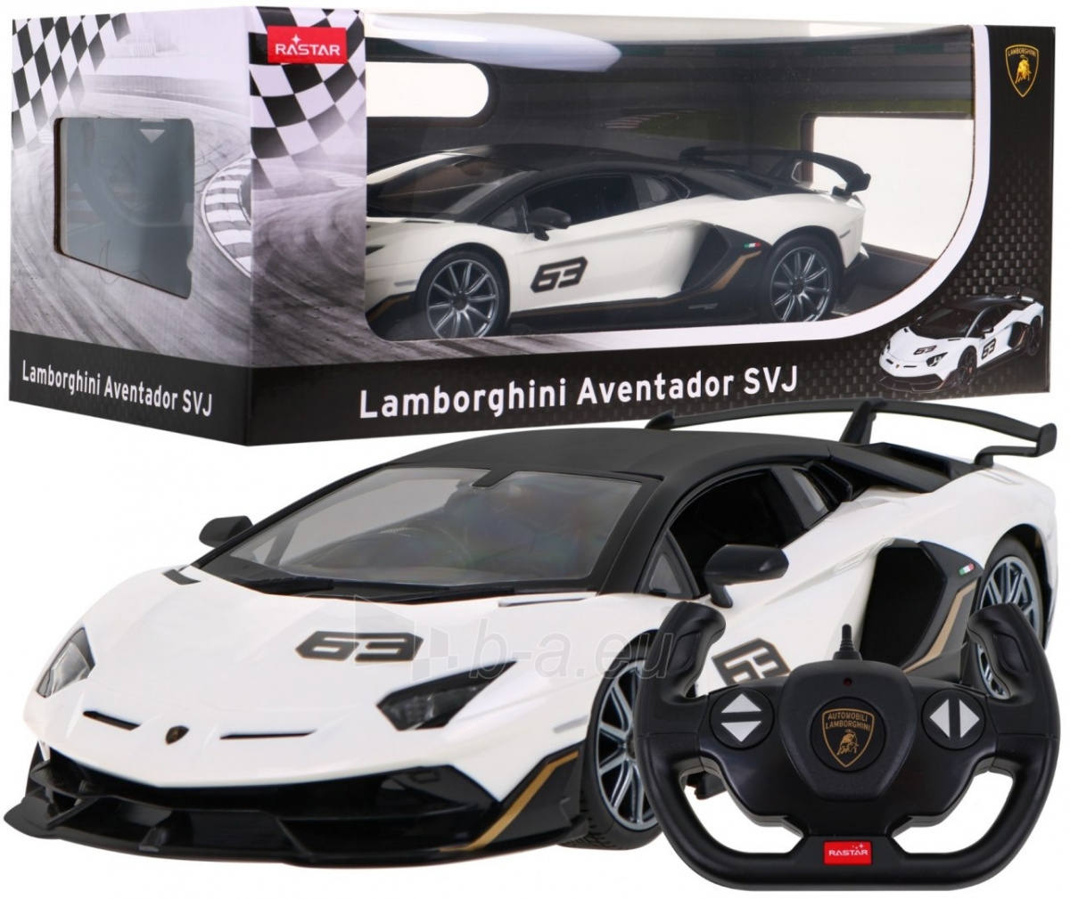 Nuotoliniu būdu valdomas automobilis Aventador SVJ Performance paveikslėlis 1 iš 8