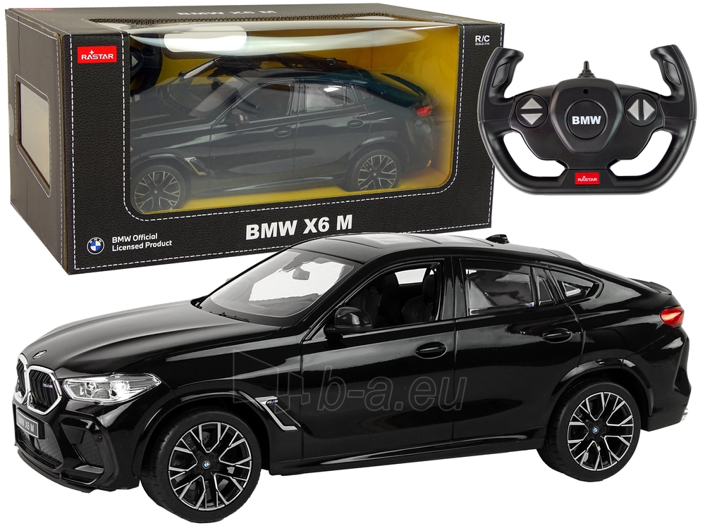 Nuotoliniu būdu valdomas automobilis Bmw X6 M, 1:14, juodas LN15289 paveikslėlis 1 iš 7