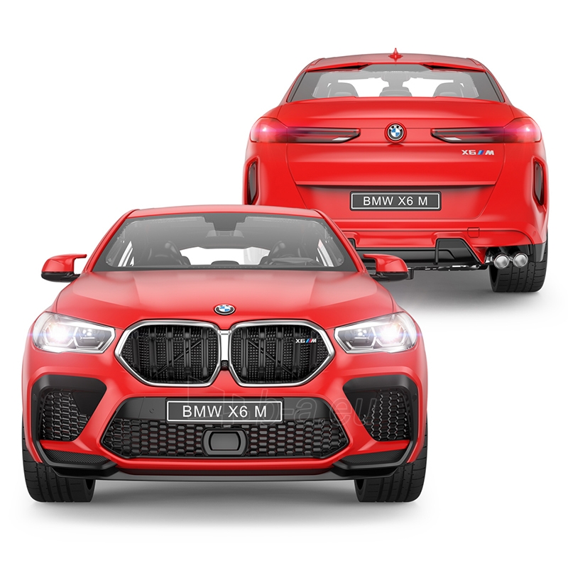 Nuotoliniu būdu valdomas automobilis BMW X6 M, 1:14, raudonas paveikslėlis 3 iš 5