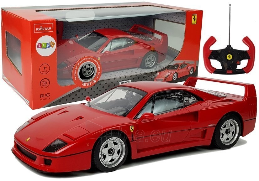 Nuotoliniu būdu valdomas automobilis Ferrari F40, 1:14, raudonas paveikslėlis 1 iš 7