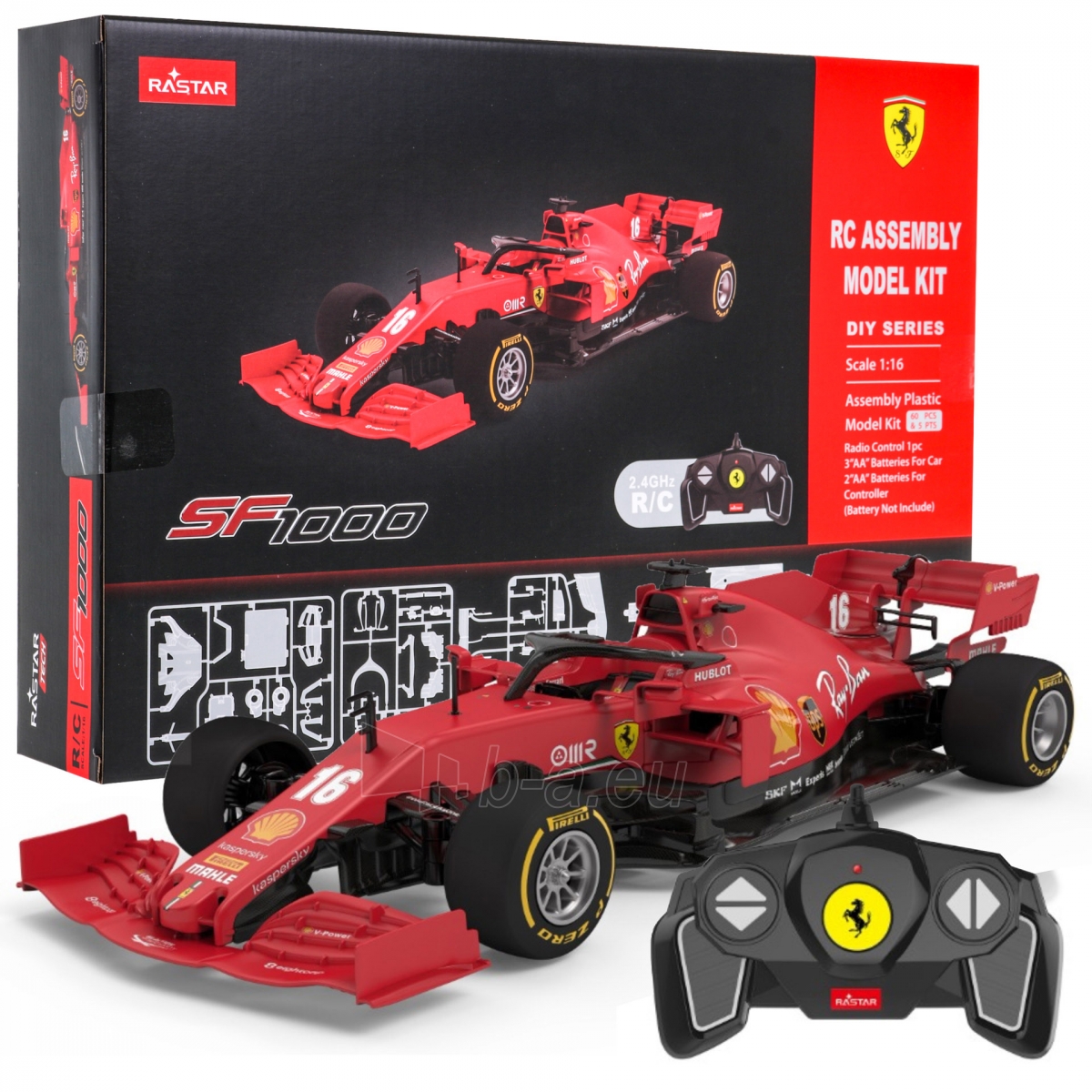 Nuotoliniu būdu valdomas automobilis Ferrari SF1000 , 1:16, raudonas paveikslėlis 1 iš 7