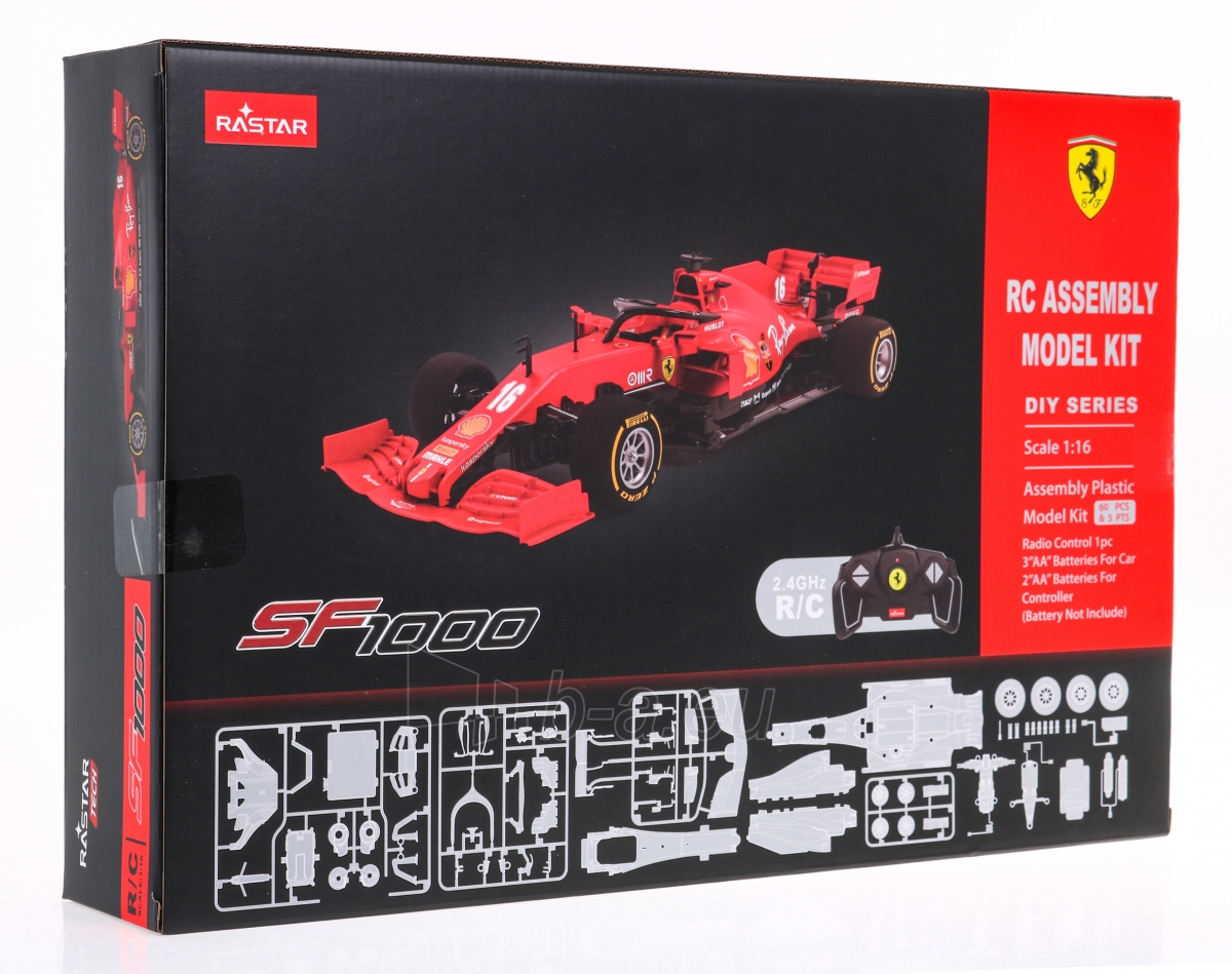 Nuotoliniu būdu valdomas automobilis Ferrari SF1000 , 1:16, raudonas paveikslėlis 6 iš 7