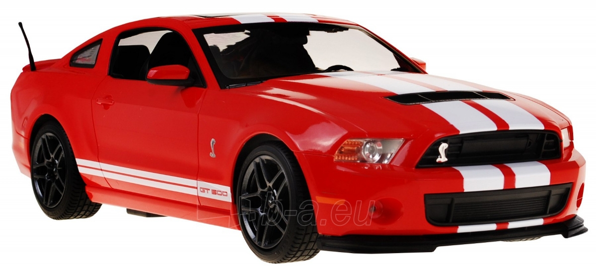 Nuotoliniu būdu valdomas automobilis Ford Shelby Mustang GT500, 1:14, raudonas paveikslėlis 4 iš 6