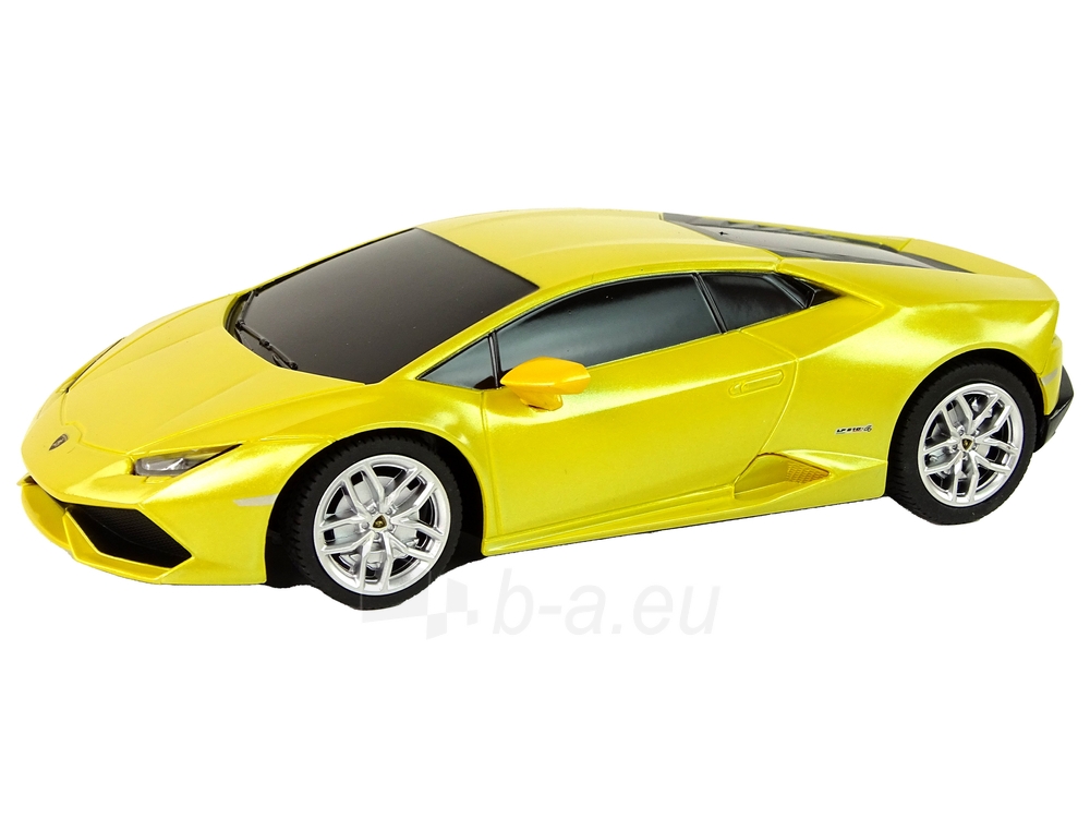 Nuotoliniu būdu valdomas automobilis Lamborghini Huracan, 1:24, geltonas paveikslėlis 2 iš 7