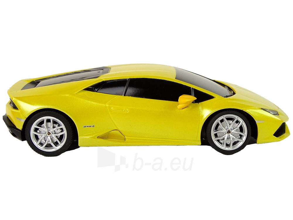 Nuotoliniu būdu valdomas automobilis Lamborghini Huracan, 1:24, geltonas paveikslėlis 4 iš 7