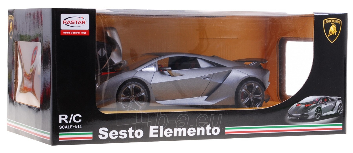 Nuotoliniu būdu valdomas automobilis Lamborghini Sesto Elemento, 1:14, sidabrinis paveikslėlis 4 iš 8