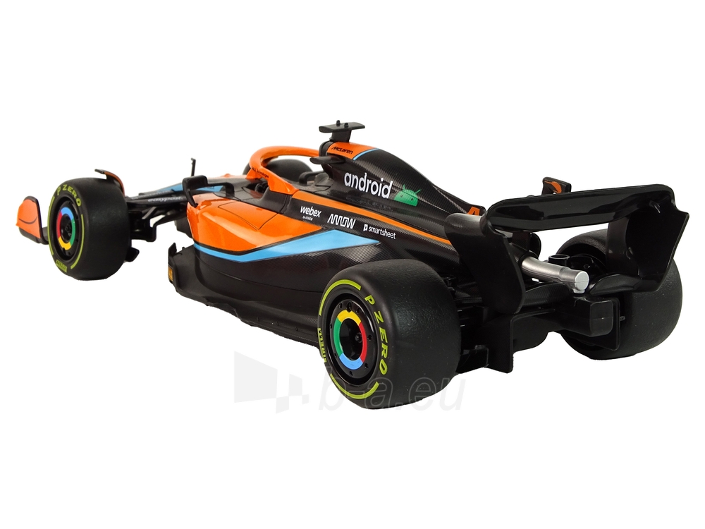 Nuotoliniu būdu valdomas automobilis Mercedes-AMG F1, 1:18, oranžinis paveikslėlis 3 iš 7