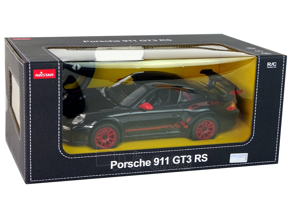 Nuotoliniu būdu valdomas automobilis Porsche 911 GT3 RS, 1:14, juodas paveikslėlis 7 iš 7