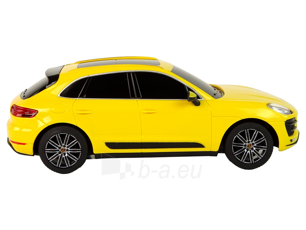 Nuotoliniu būdu valdomas automobilis Porsche Macan Turbo, 1:24, geltonas paveikslėlis 5 iš 6