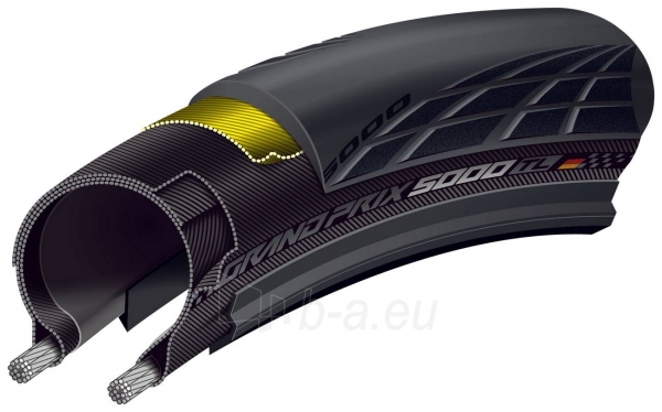 Padanga 28 Grand Prix 5000 S Tubeless 28-622 folding paveikslėlis 2 iš 3