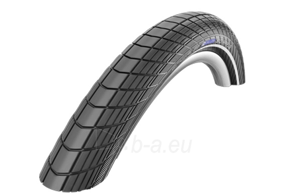 Padanga 28 Schwalbe Big Apple HS 430, Perf Wired 50-622 Black-Reflex paveikslėlis 1 iš 1