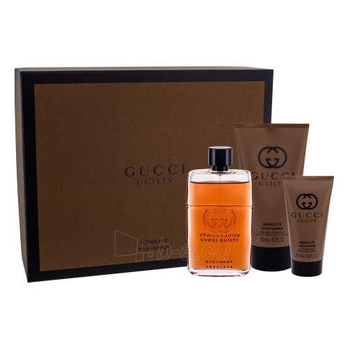 Parfimērijas ūdens Gucci Guilty Absolute Pour Homme EDP 90ml (Rinkinys 2) paveikslėlis 1 iš 1